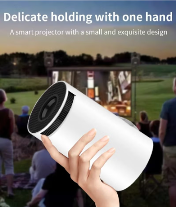 Portable 1080P Projector with Android 11.0, 5G WiFi, 130" Display, 4K Support – Built-in Speakers, Screen Mirroring – Compatible with TV Stick, HDMI, USB, PS5, iOS – Indoor/Outdoor Use