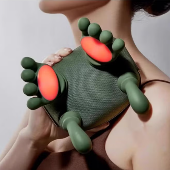 Smart Neck and Shoulder Massager – Wireless Deep Tissue 4D Kneading Massage Device with Heat & 3-Speed Adjustment | Portable Muscle Relaxation Massager for Pain Relief, Home, Office & Travel Use