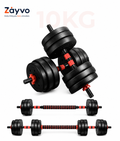 Adjustable Weightlifting Dumbbells Set with Non-Slip Rod and Barbells for Home Gym Exercise 10kg