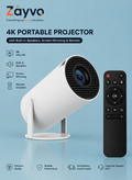 Portable 1080P Projector with Android 11.0, 5G WiFi, 130" Display, 4K Support – Built-in Speakers, Screen Mirroring – Compatible with TV Stick, HDMI, USB, PS5, iOS – Indoor/Outdoor Use